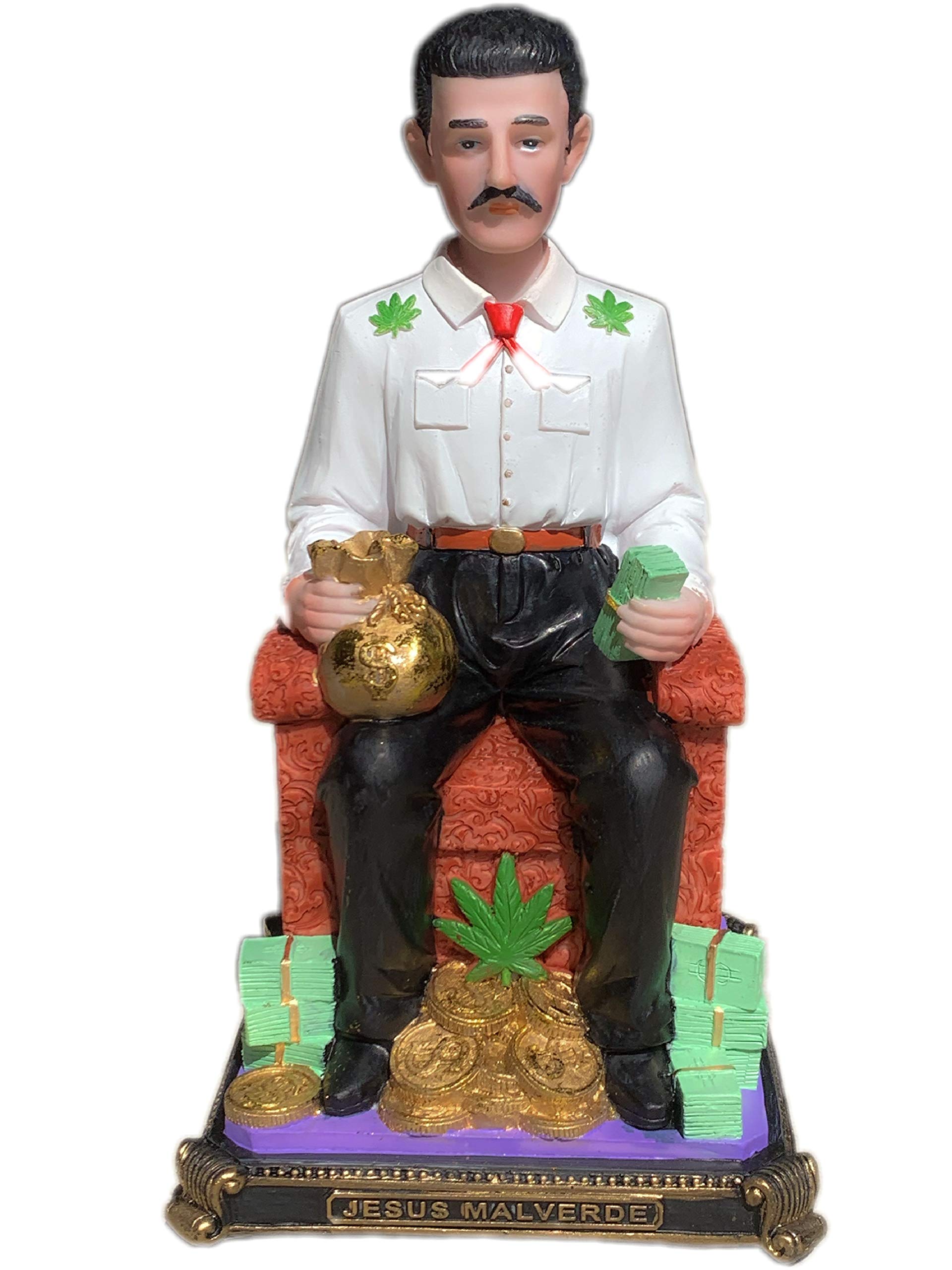 JESUS MARVERDE 麻薬 聖人 Amazon.com: BHEII Jesus Malverde Sitting Religious Figurine Mexico